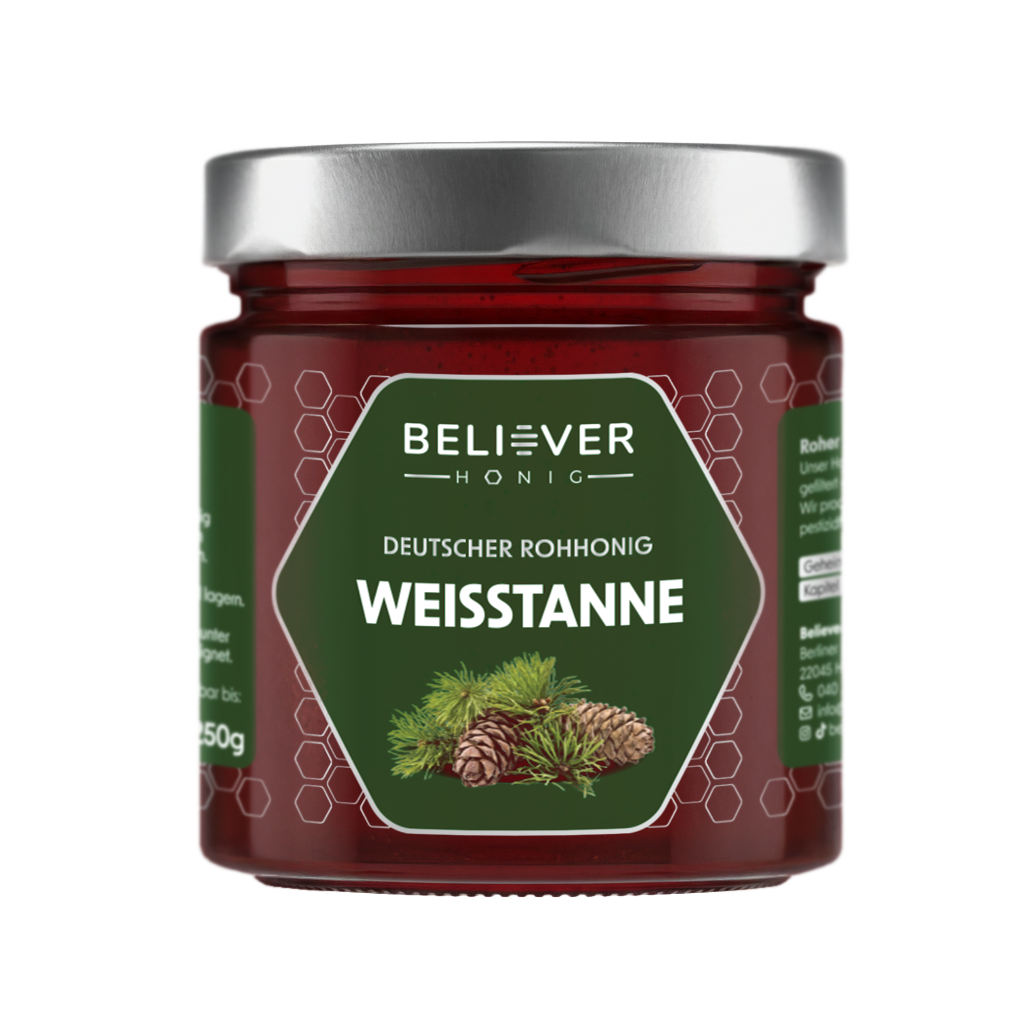 Believer Weißtannenhonig 250g: Roher deutscher Waldhonig – Stark und aromatisch, als Manuka-Alternative kaufen