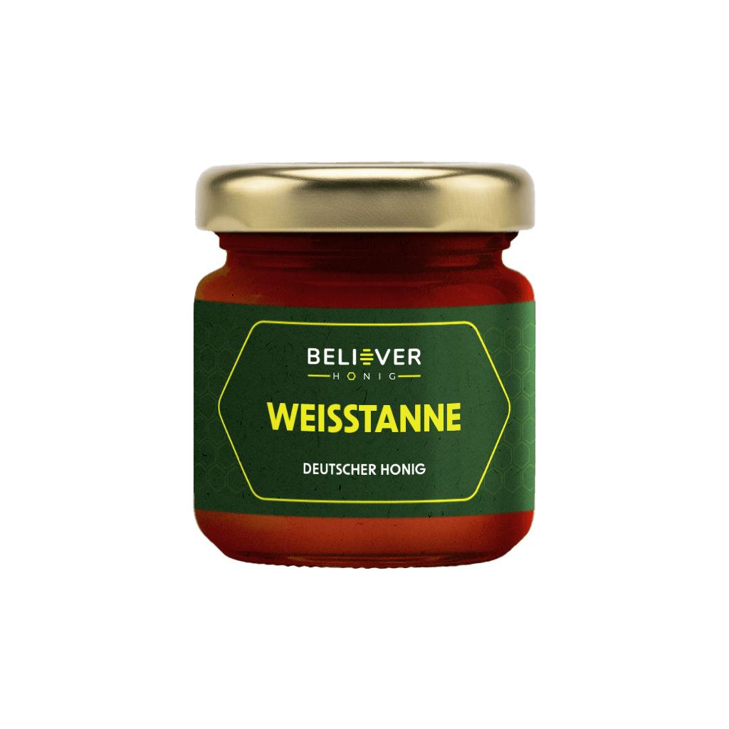Believer Weißtannenhonig 250g: Kleines Glas roher Waldhonig – Intensiv und natürlich, als Geschenk ideal