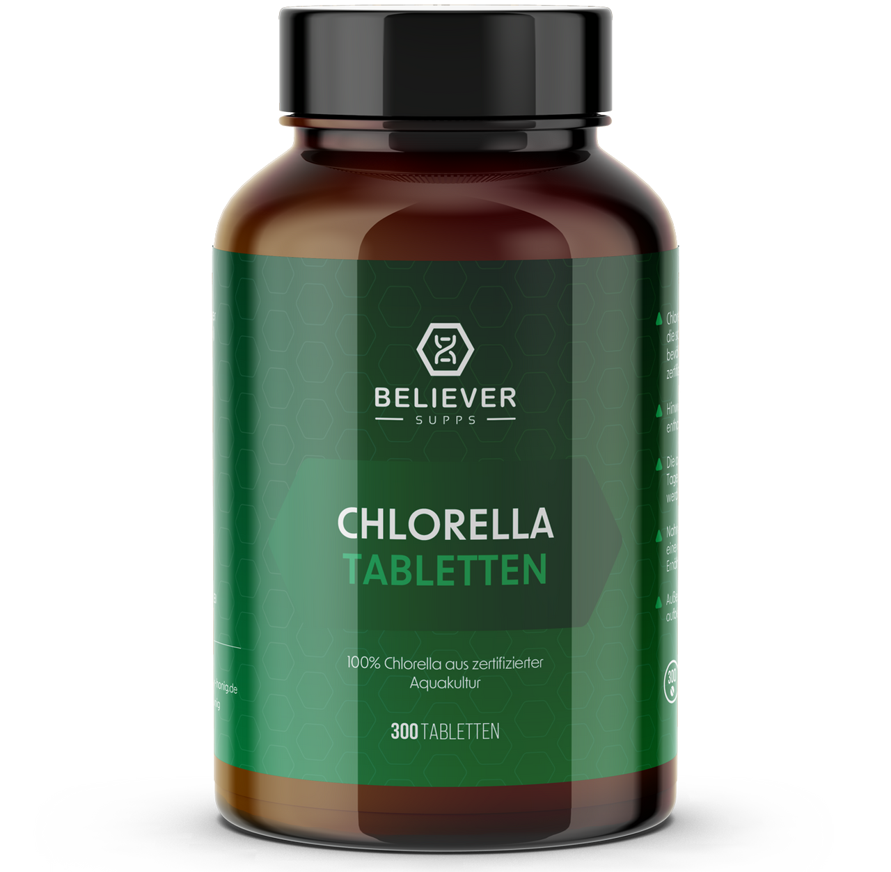 Believer Chlorella Tabletten – detox & nährstoffreich, vegan & roh