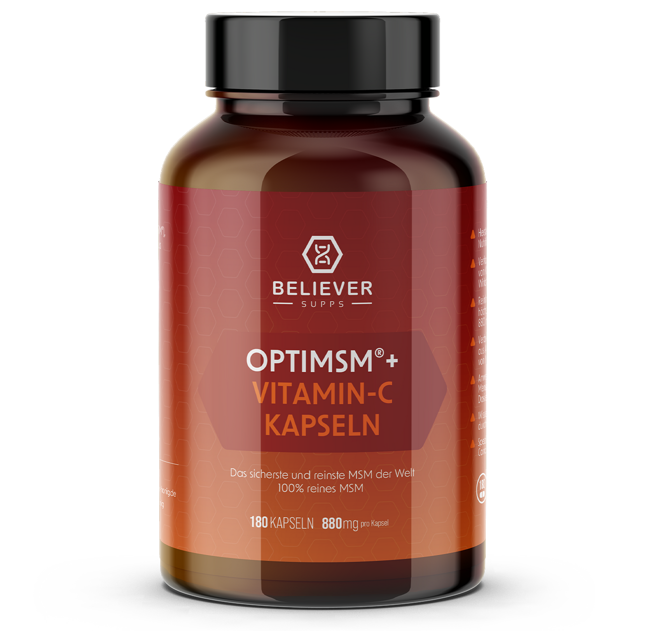 Believer OptiMSM + Vitamin C – für Gelenke, Haut & Immunsystem