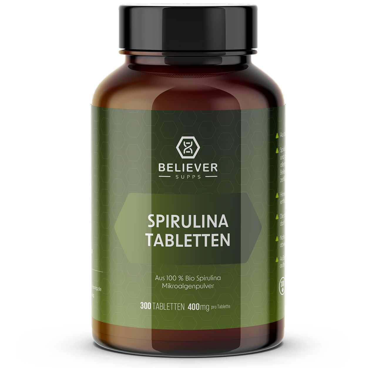 Believer Spirulina – proteinreiches Superfood für Energie & Entgiftung